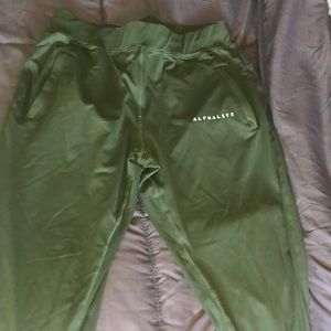 Green Alphalete Premium Joggers